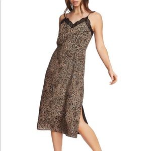 Leopard Print Cami Midi Dress
